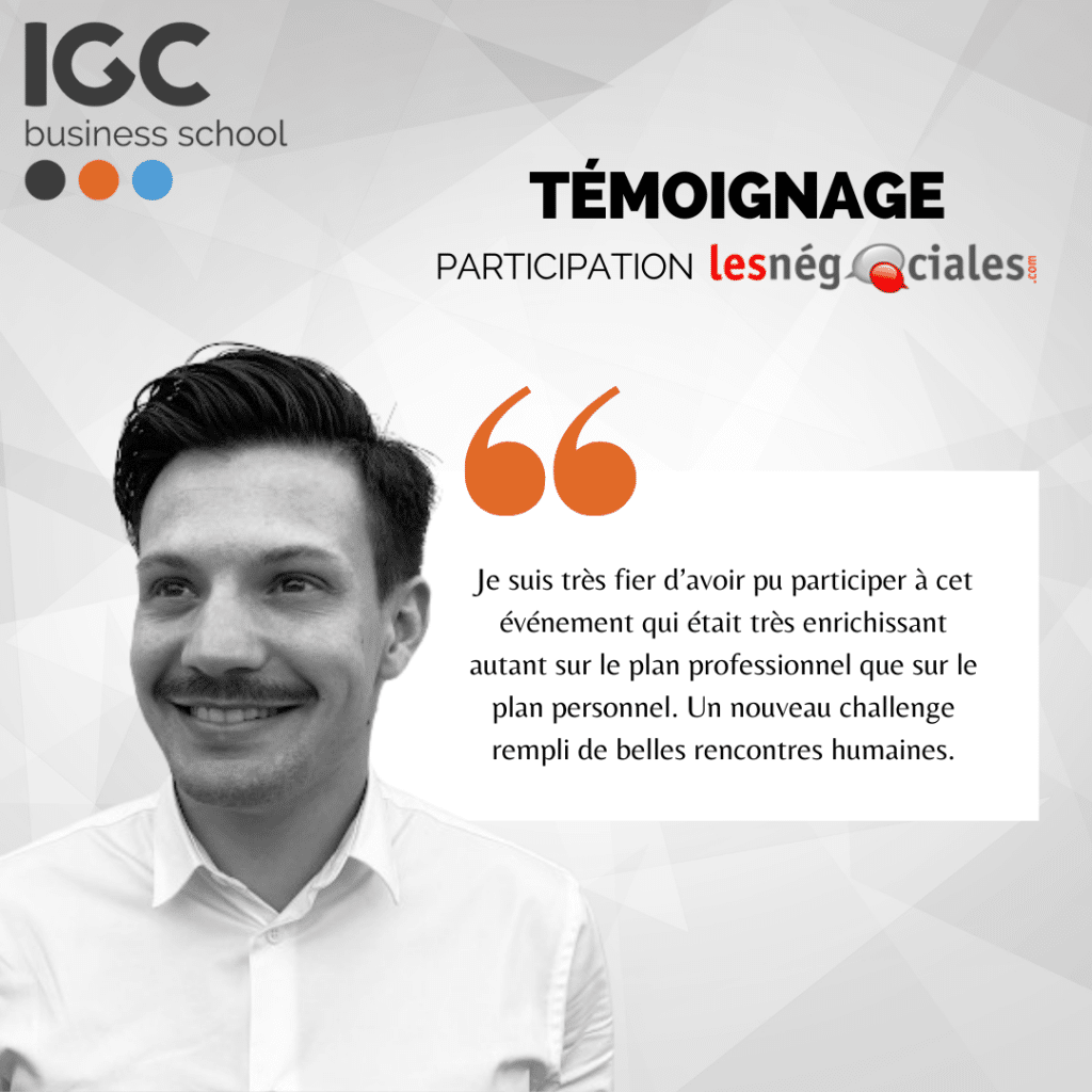 Témoignage Mathieu IGC Business School Rennes