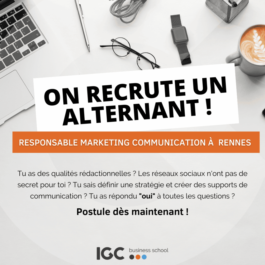 Alternance Communication Marketing Digital IGC Business School