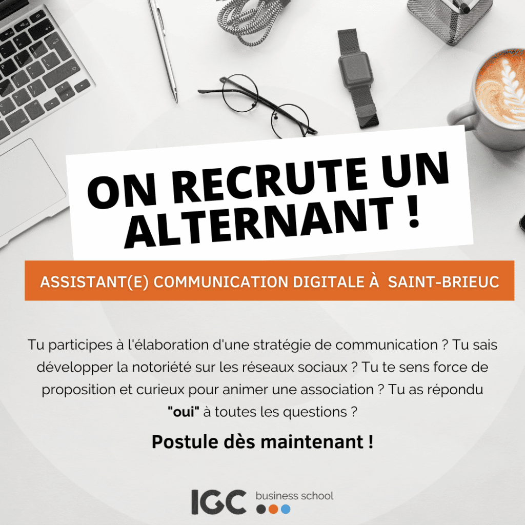 Alternance Communication Marketing Digital IGC Business School